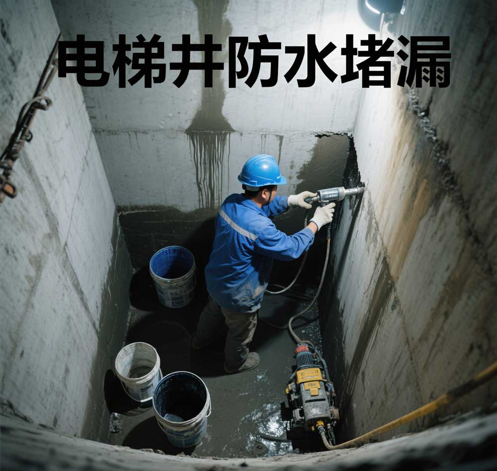 电梯井防水堵漏，深圳专业电梯井漏水维修公司